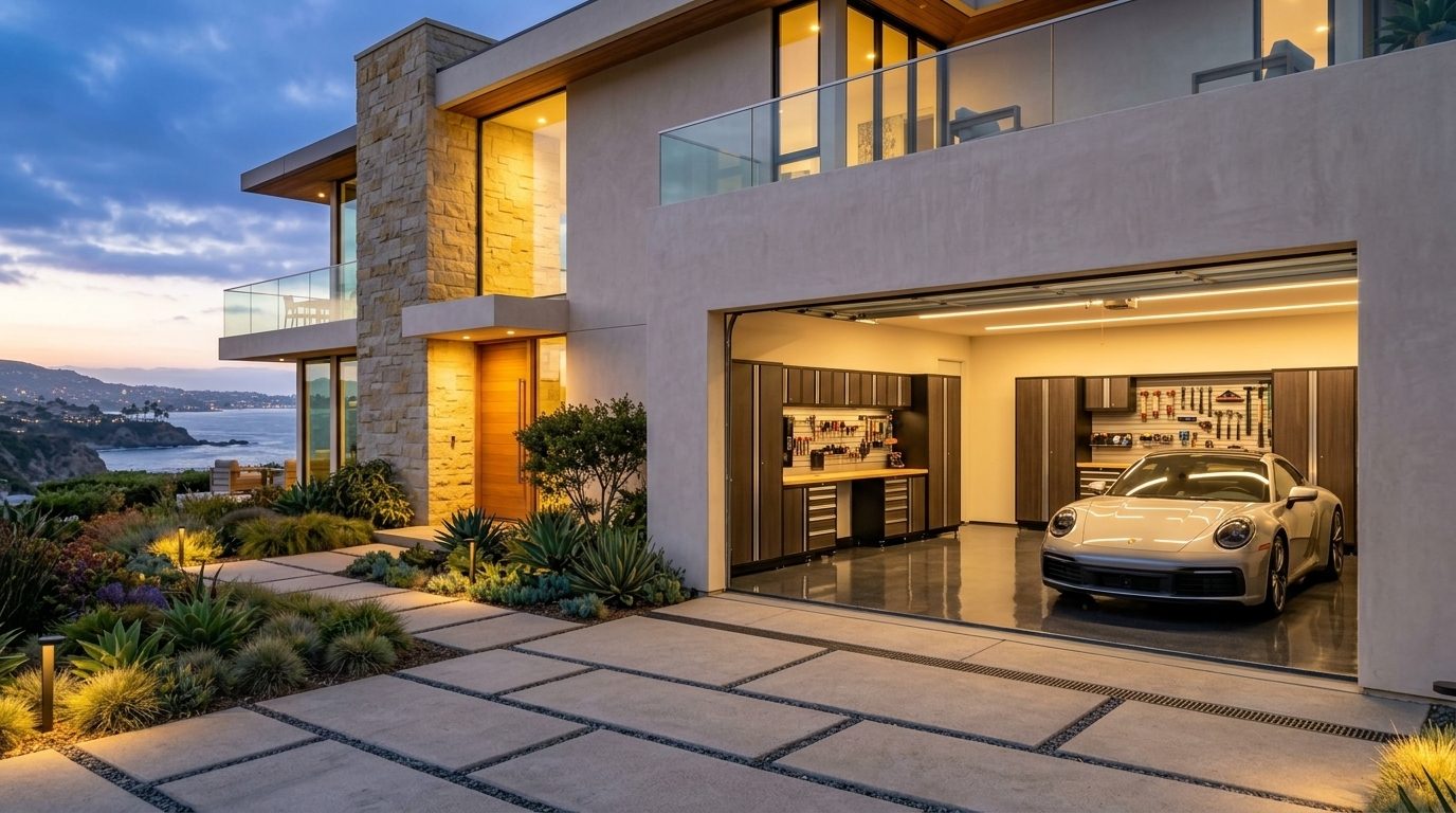 Isaac Garage Door Repairs Garage Door Gliding Open Revealing Warm Illuminated Interior